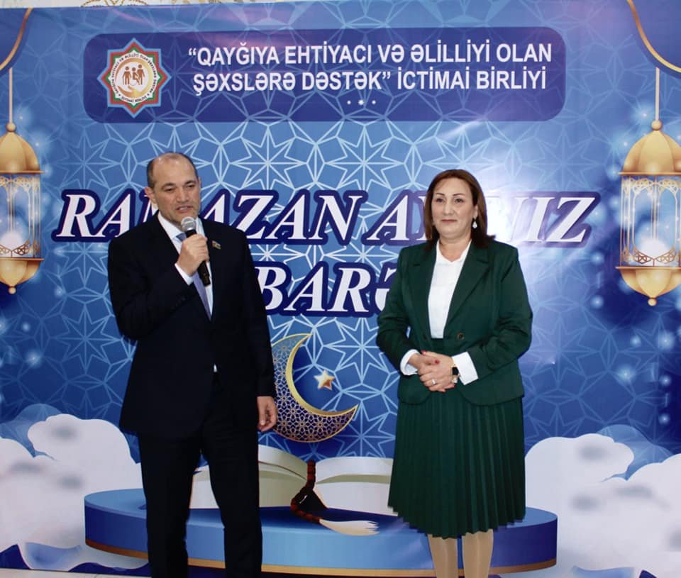 “Qayğıya Ehtiyacı və Əlilliyi Olan Şəxslərə Dəstək” İctimai Birliyi şəhid ailələri və qazilər üçün iftar süfrəsi təşkil edib