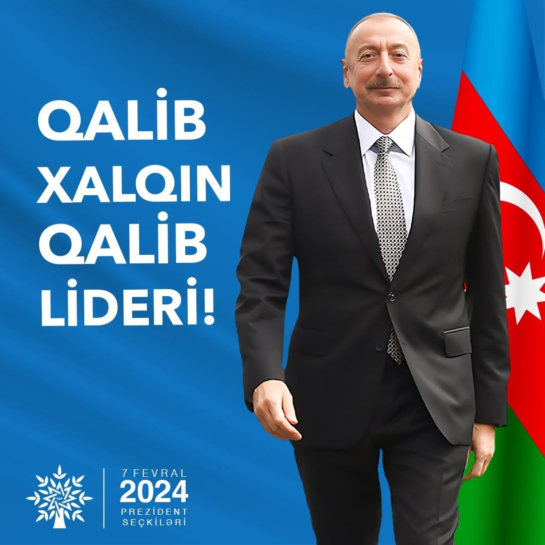 TƏBRİK EDİRİK CƏNAB PREZİDENT! QALİB XALQIN, QALİB LİDERİ!