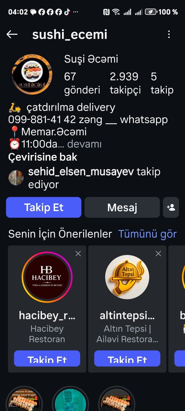 “Sushi Əcəmi”də Qiymət Oyunu – Müştəri Aldadılması Aydın FAKTLA Üzə Çıxdı