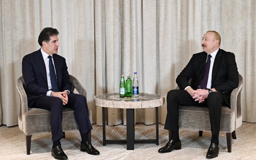 Prezident Bərzani ilə görüşdü