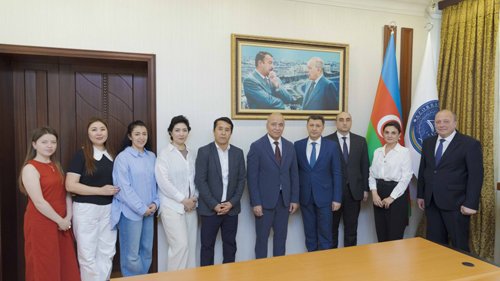 Daşkənd Dövlət Tibb Universitetinin nümayəndə heyəti ilə ATU-da rektorun görüşü keçirilib