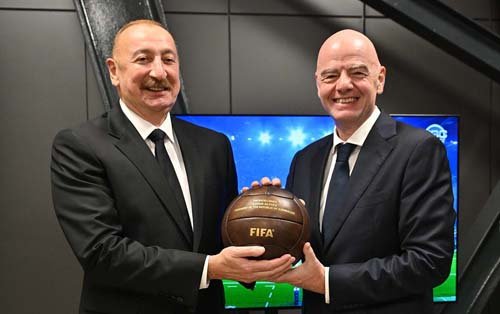 İnfantino İlham Əliyevə təşəkkür etdi